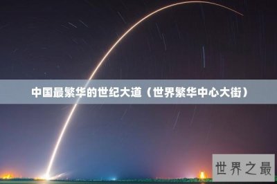 ​中国最繁华的世纪大道（世界繁华中心大街）
