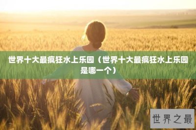 ​世界十大最疯狂水上乐园（世界十大最疯狂水上乐园是哪一个）