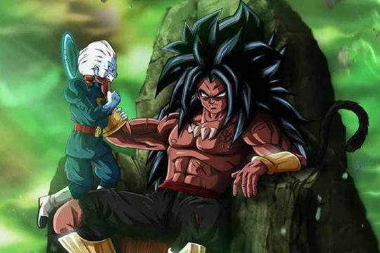 龙珠超:最强赛亚人来袭,全王和大神官战败,为救儿子大全王现身