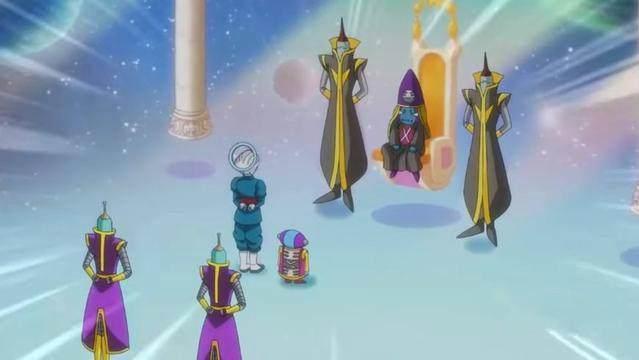 龙珠超:最强赛亚人来袭,全王和大神官战败,为救儿子大全王现身