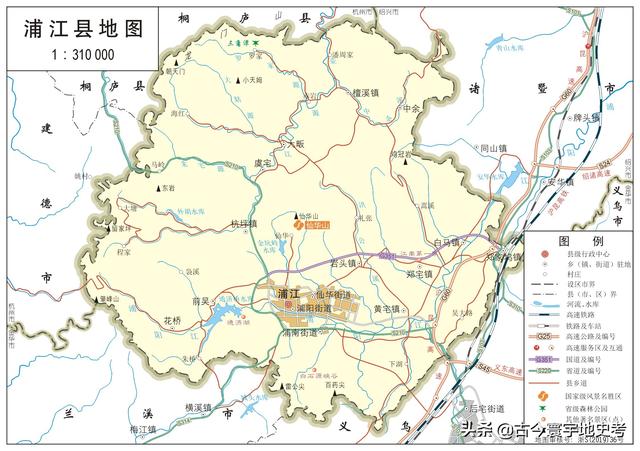 浙江县市地图（浙江省各市县地图）(46)