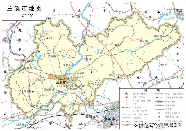 浙江县市地图（浙江省各市县地图）(44)