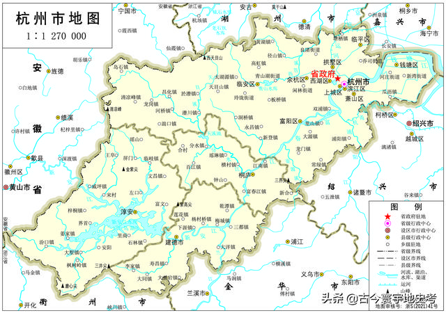 浙江县市地图（浙江省各市县地图）(6)