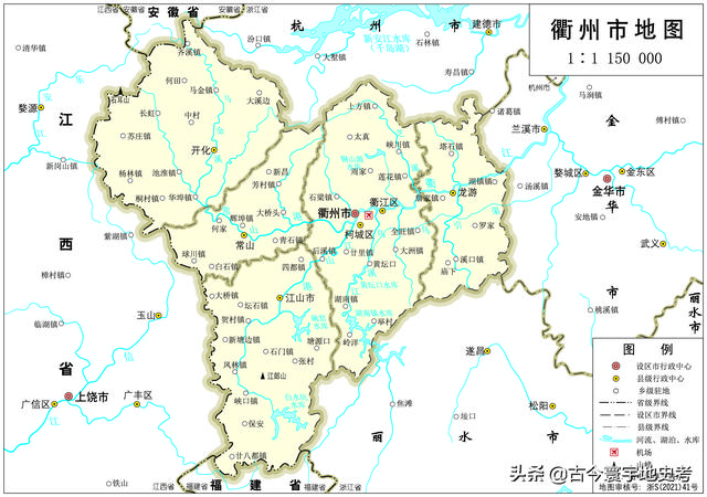 浙江县市地图（浙江省各市县地图）(77)
