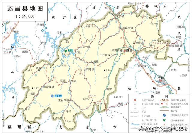 浙江县市地图（浙江省各市县地图）(61)