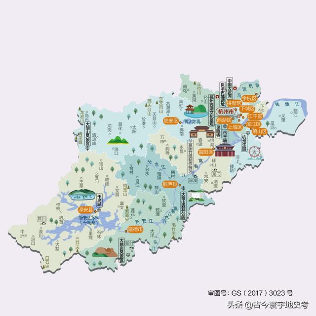 浙江县市地图（浙江省各市县地图）(8)