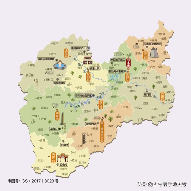 浙江县市地图（浙江省各市县地图）(54)