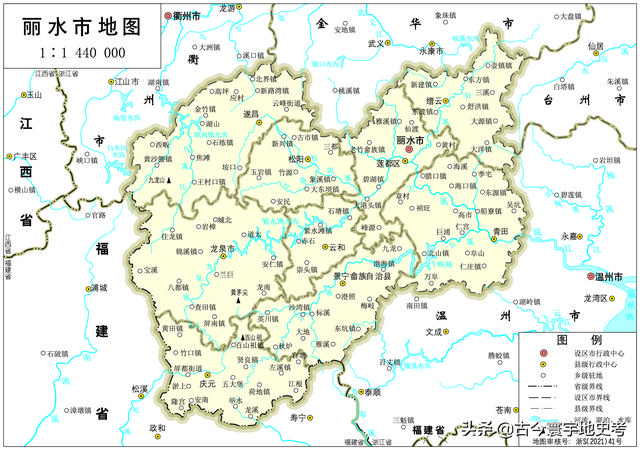 浙江县市地图（浙江省各市县地图）(52)