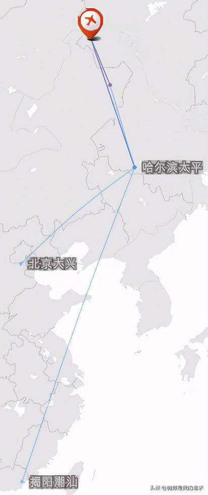 黑龙江10大机场（黑龙江省13个通航机场航线图）(7)