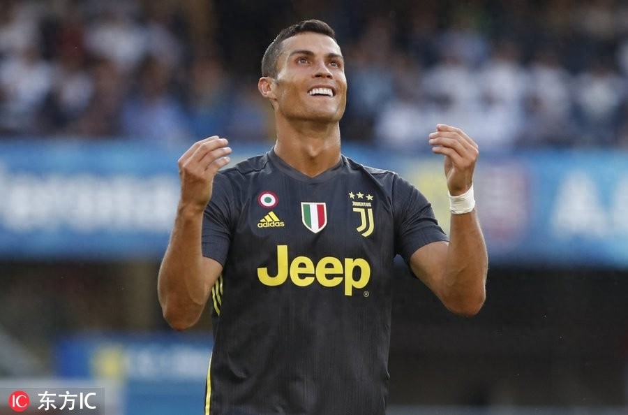 离完美或许就差一个进球 C罗意甲首秀8次射门遭零封