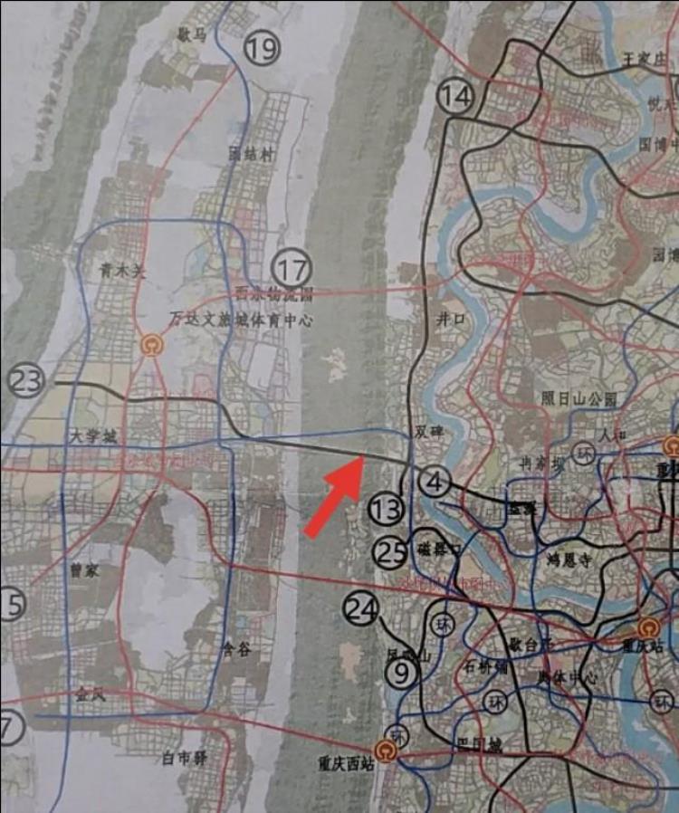 重庆轨道交通第四轮即将落地大学城片区直线进出江北有戏吗