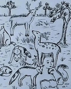 ​图中的动物园中藏3张人脸，有人找半天只看到2张人脸，找完我服