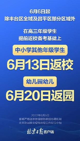 北京中小学返校时间最新调整(刚刚北京中小学)