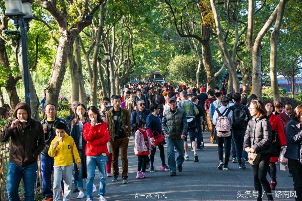 11月首个周末，杭州西湖人山人海，场景震撼，堪比春运！