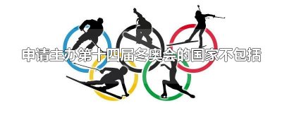 申请主办第十四届冬奥会的国家不包括