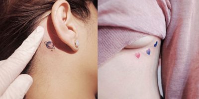 ​耳后的微刺青超级性感！盘点IG爆火的6个小清新迷你刺青