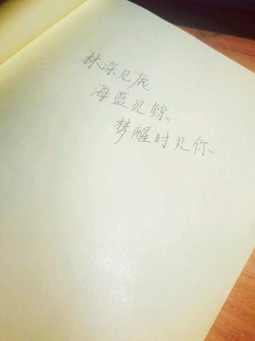 林深时见鹿海蓝时见鲸梦醒时见你的出处和含义(这句话的含义)