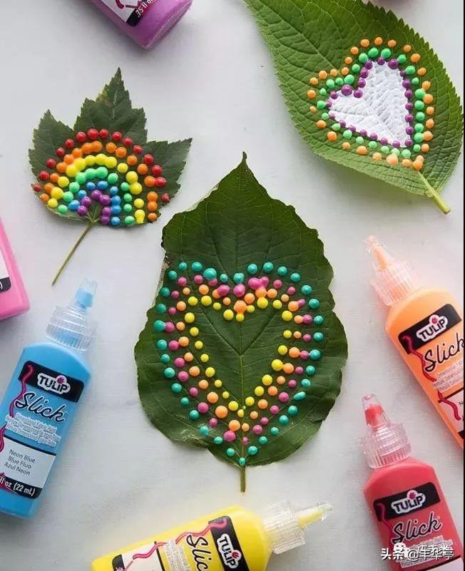 树叶画的简单做法(手工制作妙趣多彩的树叶画)