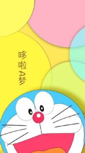 ​哆啦A梦手机锁屏壁纸，可爱的蓝胖子～