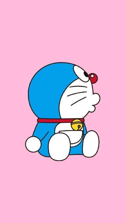 哆啦A梦手机锁屏壁纸,可爱的蓝胖子~