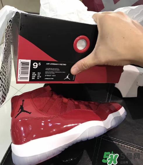air jordan 11 gym red安东尼全红配色实物怎么样？