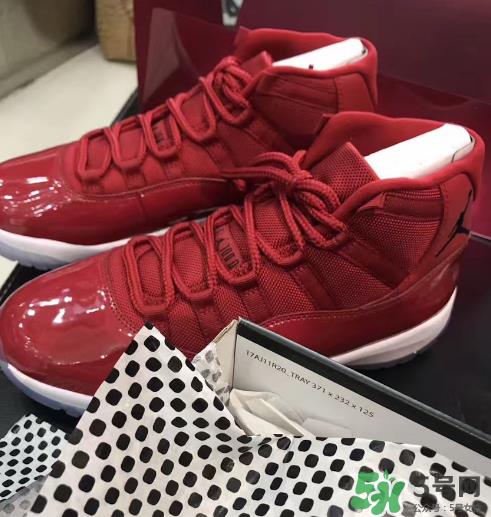 air jordan 11 gym red安东尼全红配色实物怎么样？