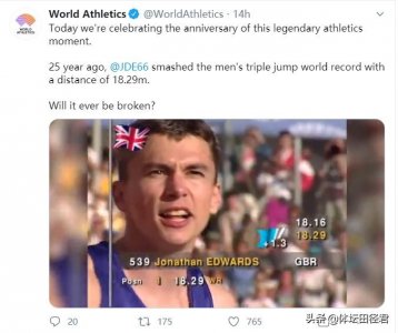 ​18米29，最难打破的田径世界纪录之一，创造者超风速下成绩更出色