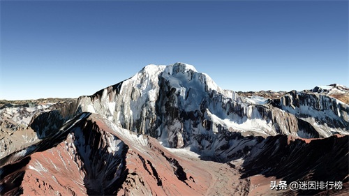 世界七大洲最高山峰高度排名，第七名和第一名相差3800米