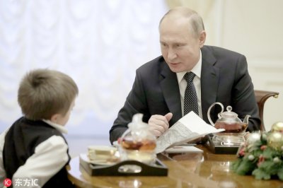 ​普京会面14岁脆骨症男孩 助其圆梦坐飞机游圣彼得堡