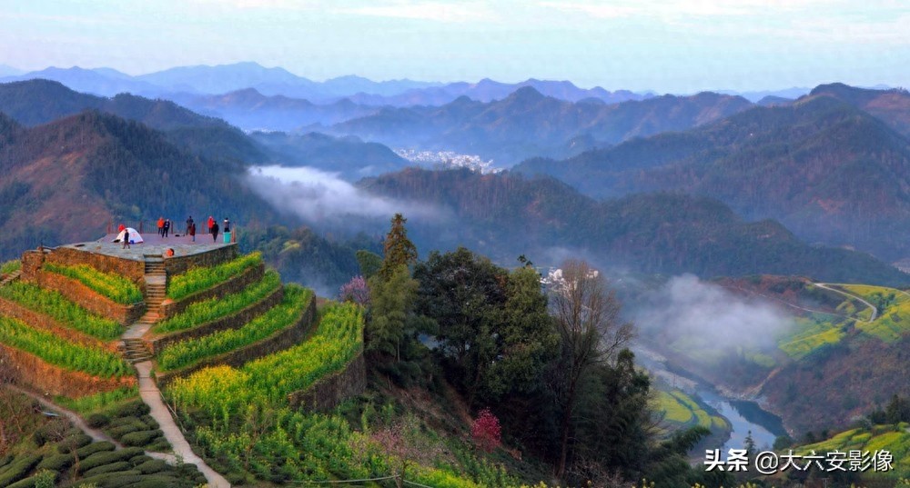 石潭古村油菜花开如仙境，摄影人眼中的春天，是一首诗一幅画