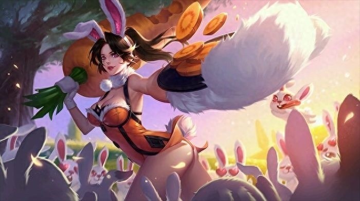 王者荣耀：花木兰原画壁纸大全，冠军飞将，水晶猎龙者，兔女郎