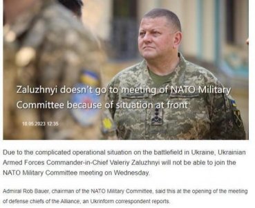 ​乌克兰否认总司令扎卢日内阵亡：我们每位司令员都活着