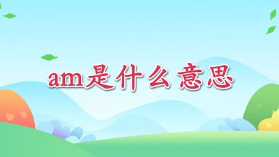 ​am是什么意思