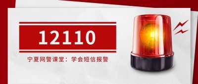 ​【网警课堂】牢记“12110” 学会短信报警！