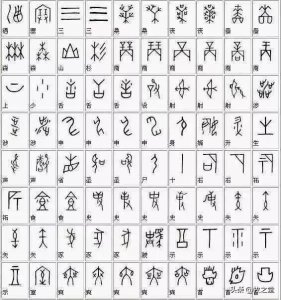 ​简体汉字甲骨文对照表