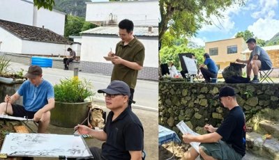 ​丹青共绘绿美阳春 广美举办“双百行动”写生作品展