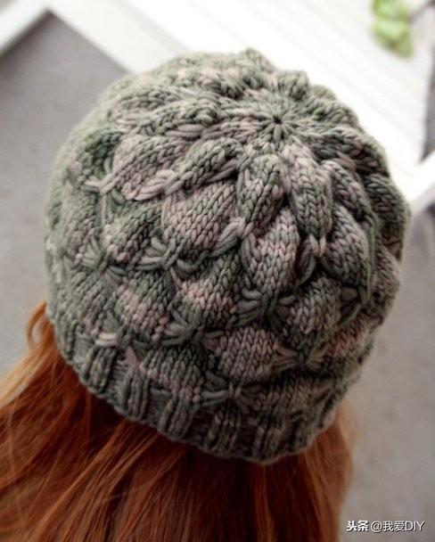 简单漂亮毛线帽子棒针编织（20款棒针编织帽子）(3)