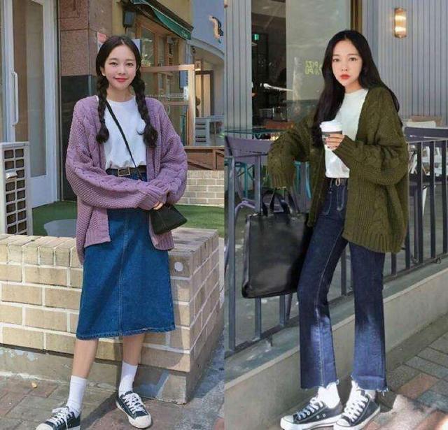 毛衣开衫甜美穿搭（初秋气质单品毛衣开衫）(10)