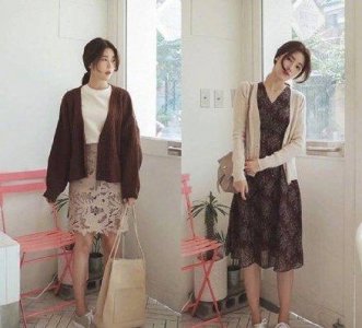 ​毛衣开衫甜美穿搭（初秋气质单品毛衣开衫）