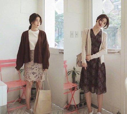 毛衣开衫甜美穿搭（初秋气质单品毛衣开衫）(1)