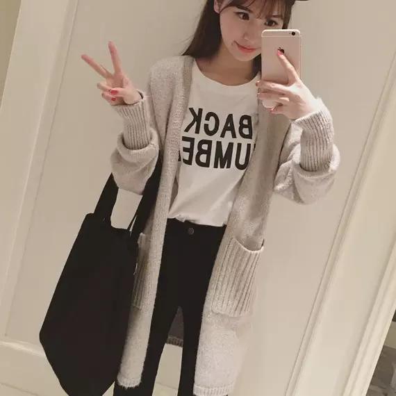 毛衣开衫甜美穿搭（初秋气质单品毛衣开衫）(11)