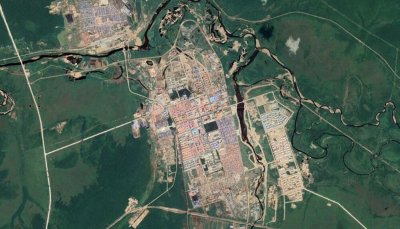 ​卫星上看黑龙江漠河市：被誉为神州北极，拥有一个支线机场