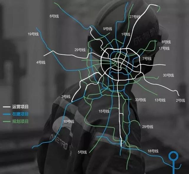 成都未来5年地铁最新规划图（成都再出一批地铁规划）(1)